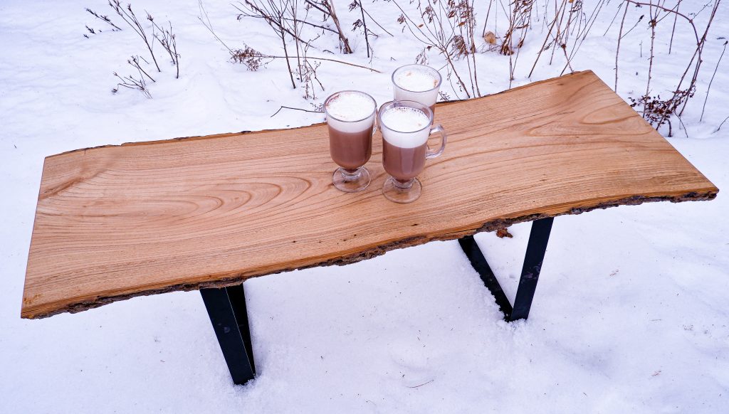 live edge coffee table